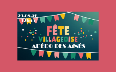 Fête villageoise du 29 août 2026 : Apéro des aînés